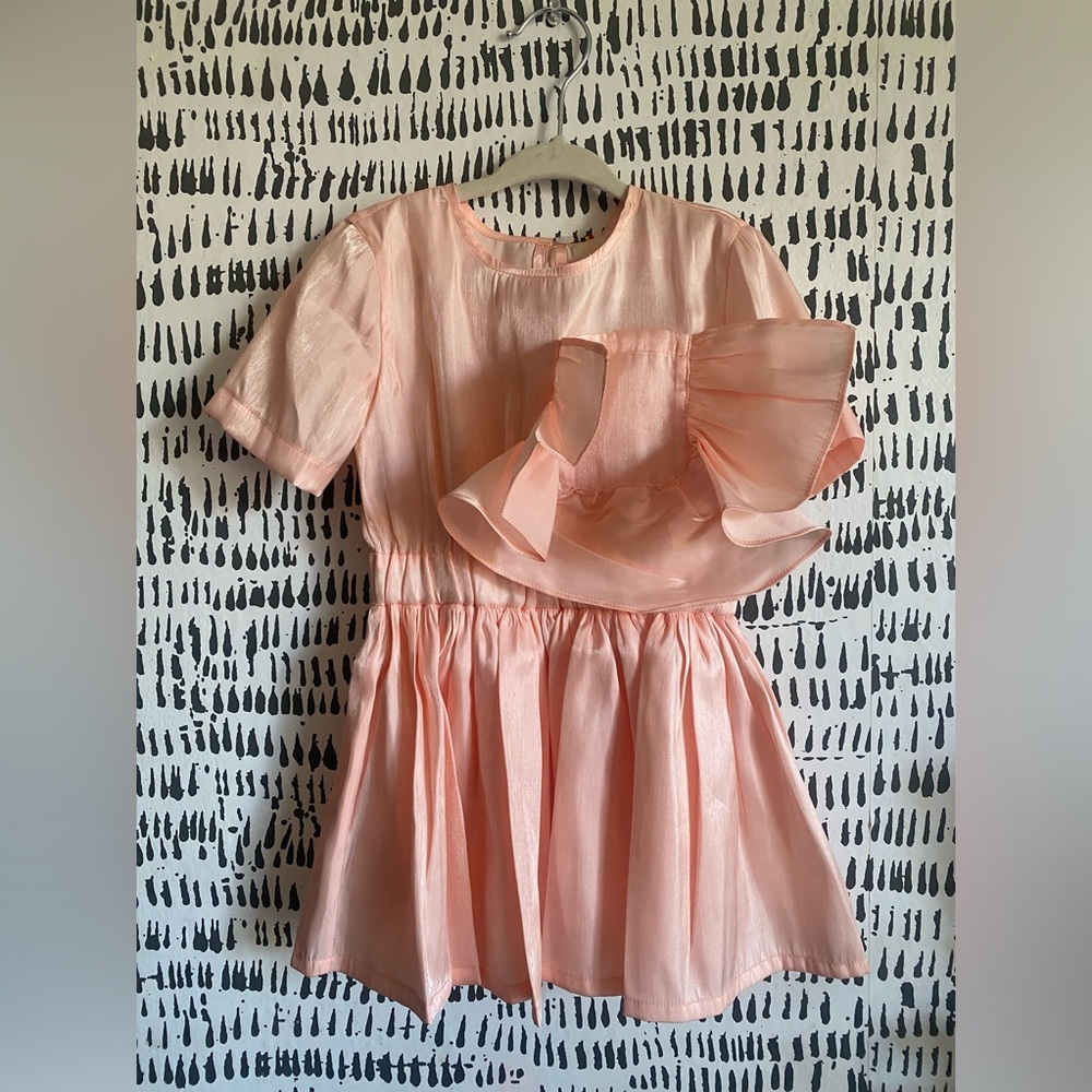 Caroline bosmans | Glimmer Peach Dress